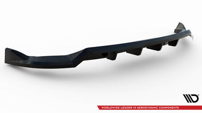 Mittlerer Cup Diffusor DTM Look Heck Ansatz für Volvo C40 Mk1 schwarz Hochglanz
