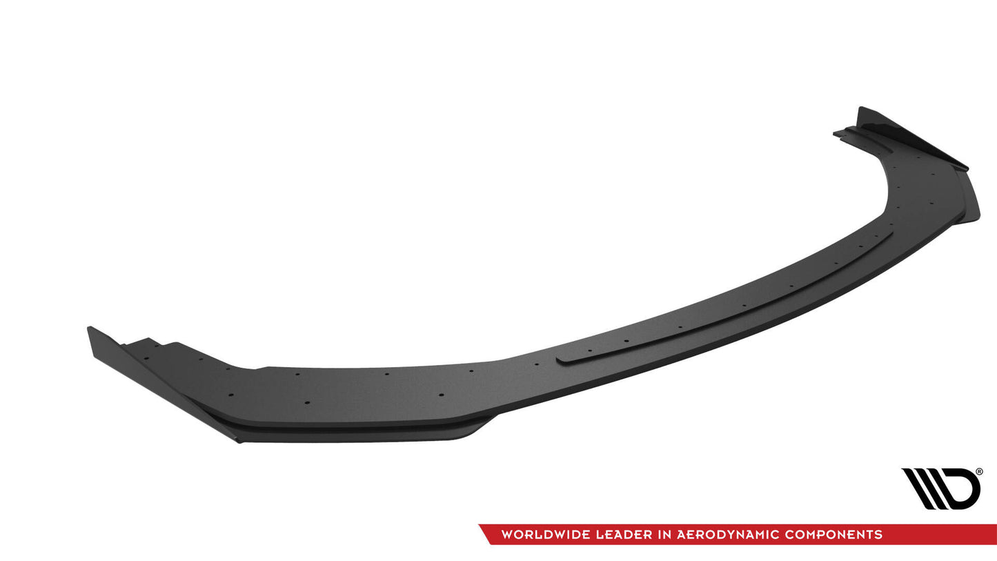 Street Pro Front Ansatz + Flaps für Ford Mustang GT Mk7 schwarz Hochglanz