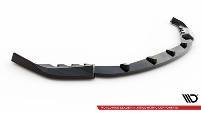 Front Ansatz V.3 für BMW M3 Limousine / Touring G80 / G81 schwarz Hochglanz