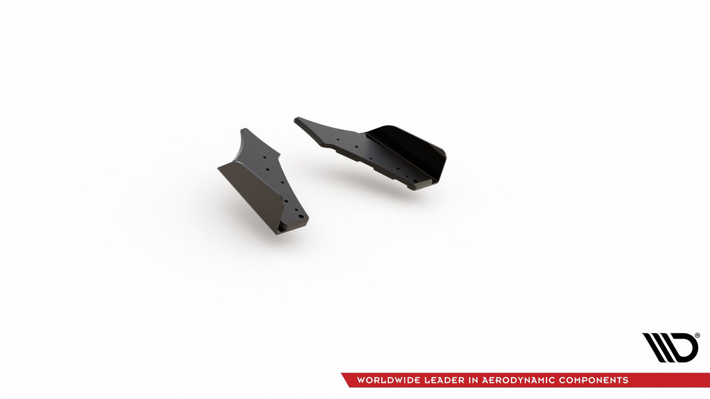 Street Pro Heck Ansatz Flaps Diffusor + Flaps für Ford Focus ST Mk4 schwarz Hochglanz