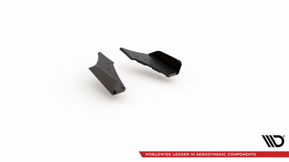 Street Pro Heck Ansatz Flaps Diffusor +Flaps für Ford Focus ST Mk4 schwarz Hochglanz