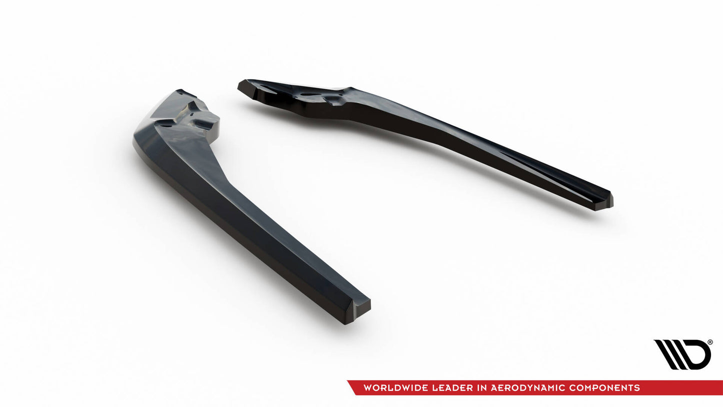 Heck Ansatz Flaps Diffusor V.2 für Subaru WRX STI Mk1  schwarz Hochglanz