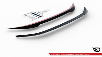 Spoiler CAP für Toyota Corolla XII Limousine schwarz Hochglanz