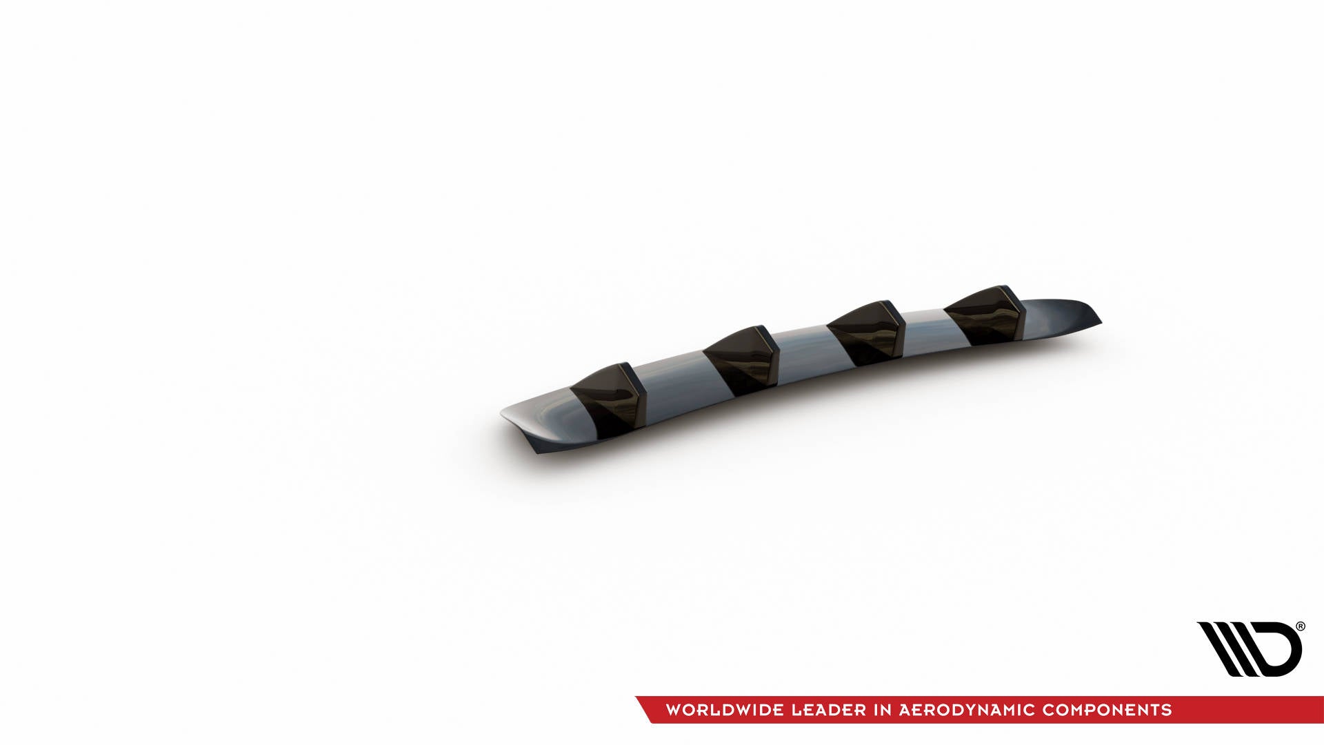 Diffusor Heck Ansatz für Porsche Panamera / Panamera Diesel 970 schwarz Hochglanz
