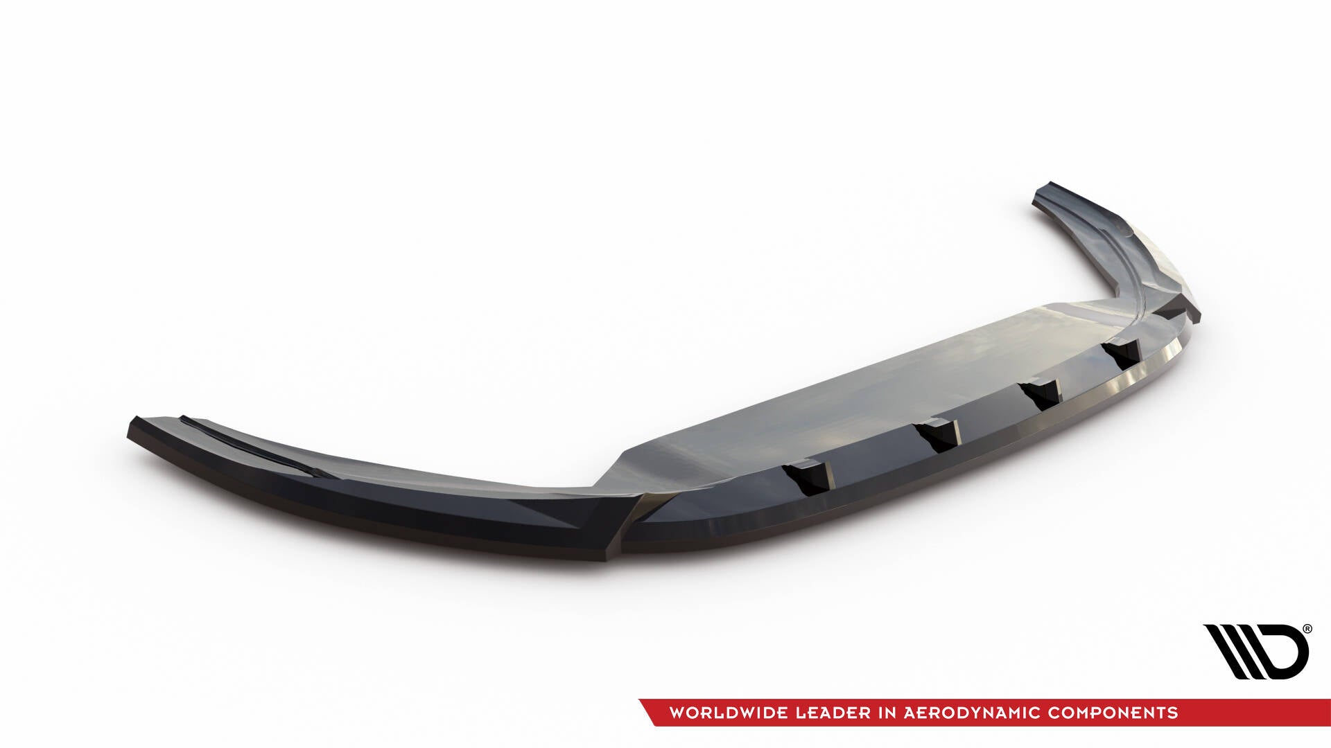 Front Ansatz V.2 für VW Polo GTI Mk6 Facelift schwarz Hochglanz