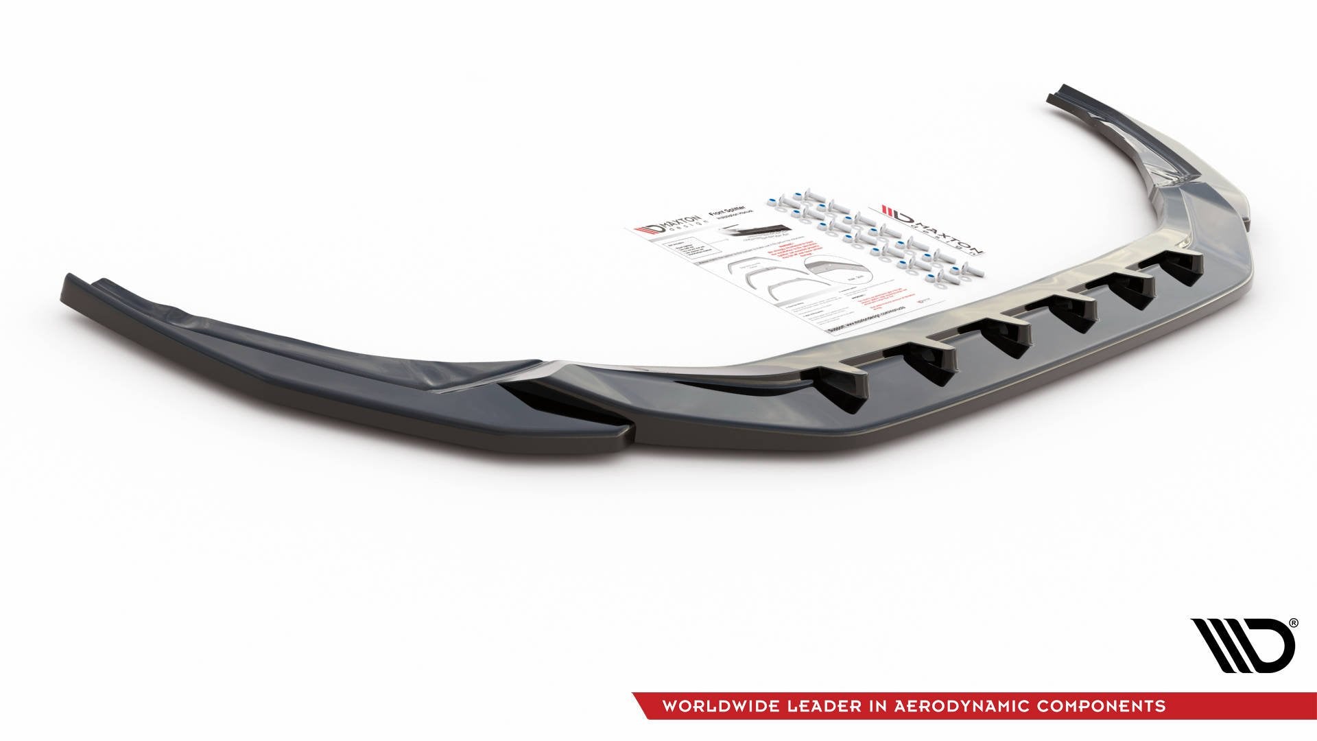 Front Ansatz V.4 für Audi S3 / A3 S-Line 8Y schwarz Hochglanz
