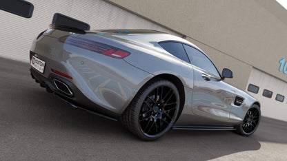 Diffusor Heck Ansatz für Mercedes-AMG GT / GT S C190 Facelift schwarz Hochglanz