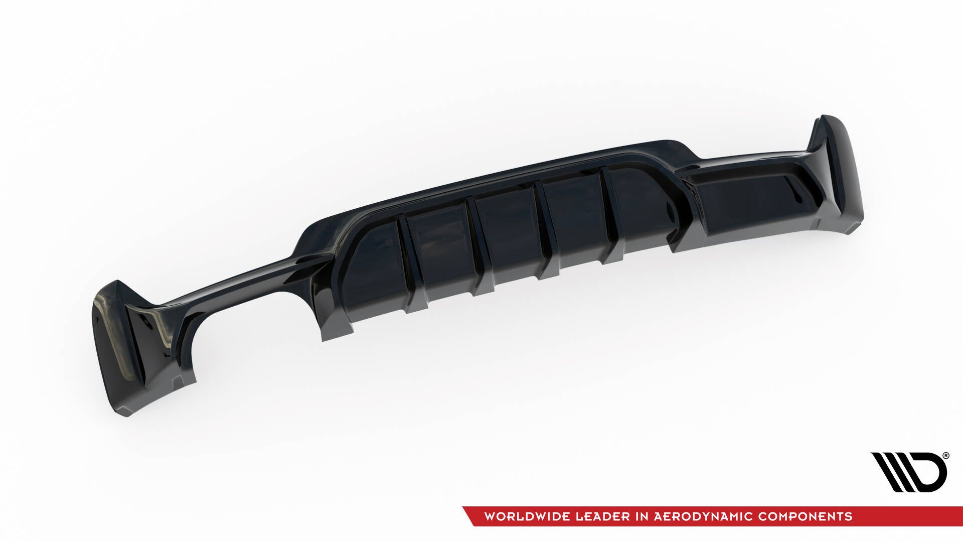 Diffusor Heck Ansatz für BMW 4er Coupe / Gran Coupe / Cabrio M-Paket F32 / F36 / F33 (Einzelauspuff li.)