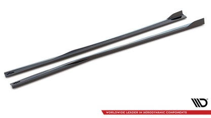 Seitenschweller Ansatz für Dodge Charger SRT Mk7 Facelift schwarz matt