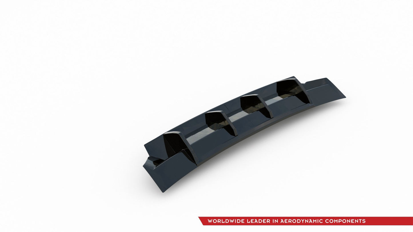 Diffusor Heck Ansatz für Skoda Kodiaq Sportline Mk1 / Mk1 Facelift schwarz Hochglanz