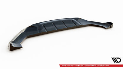 Front Ansatz für Alfa Romeo Stelvio Quadrifoglio Mk1 schwarz Hochglanz