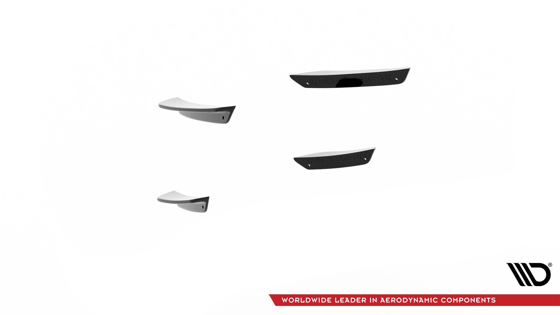 Stoßstangen Flaps Wings vorne Canards für Audi R8 Mk2 Facelift
