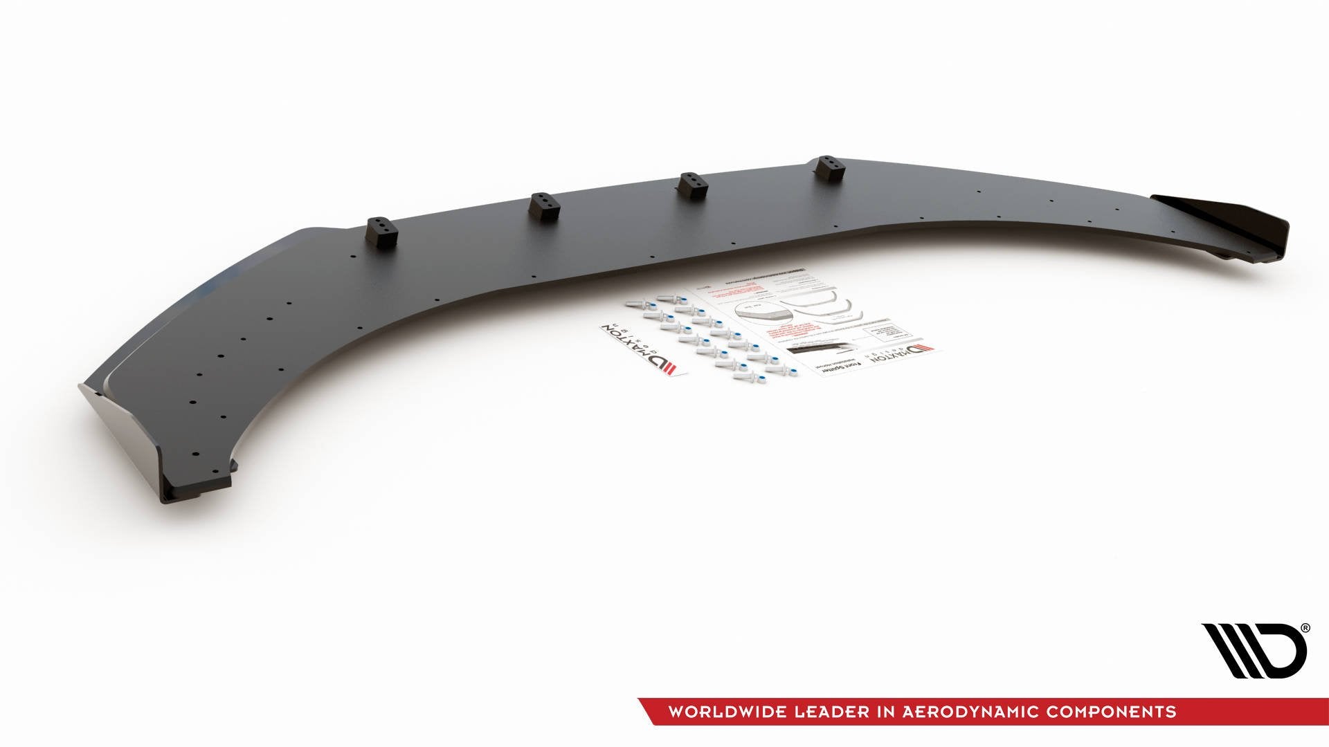 Street Pro Front Ansatz für +Flaps für Volkswagen Arteon R-Line schwarz Hochglanz