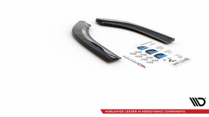 Heck Ansatz Flaps Diffusor für Ford S-Max Vignale Mk2 Facelift schwarz matt