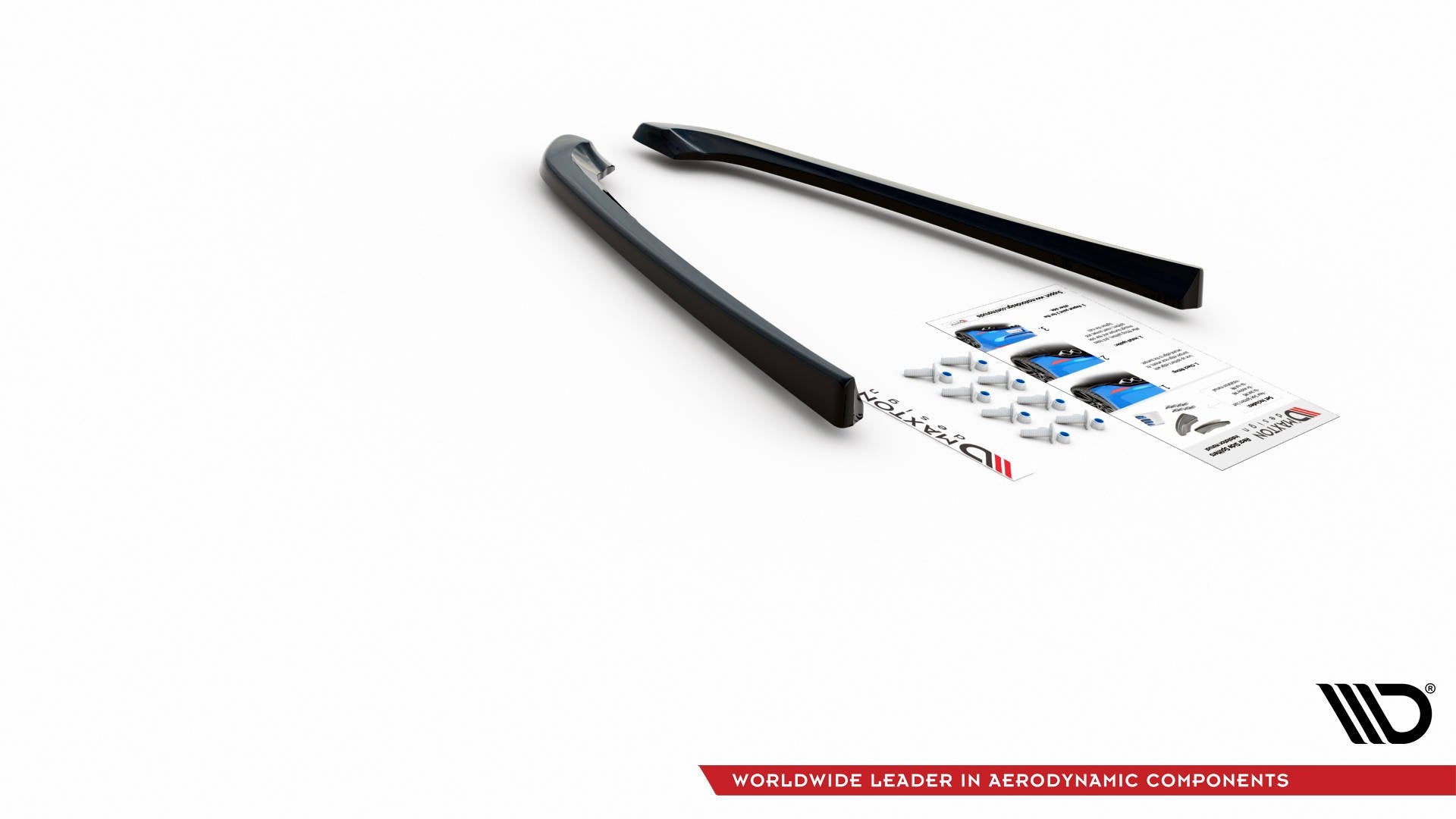 Heck Ansatz Flaps Diffusor für Lexus IS F Mk2 schwarz matt