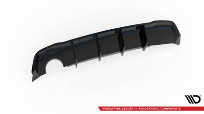 Diffusor Heck Ansatz für Opel Astra GTC OPC-Line J (Einzelauspuff li.) schwarz Hochglanz
