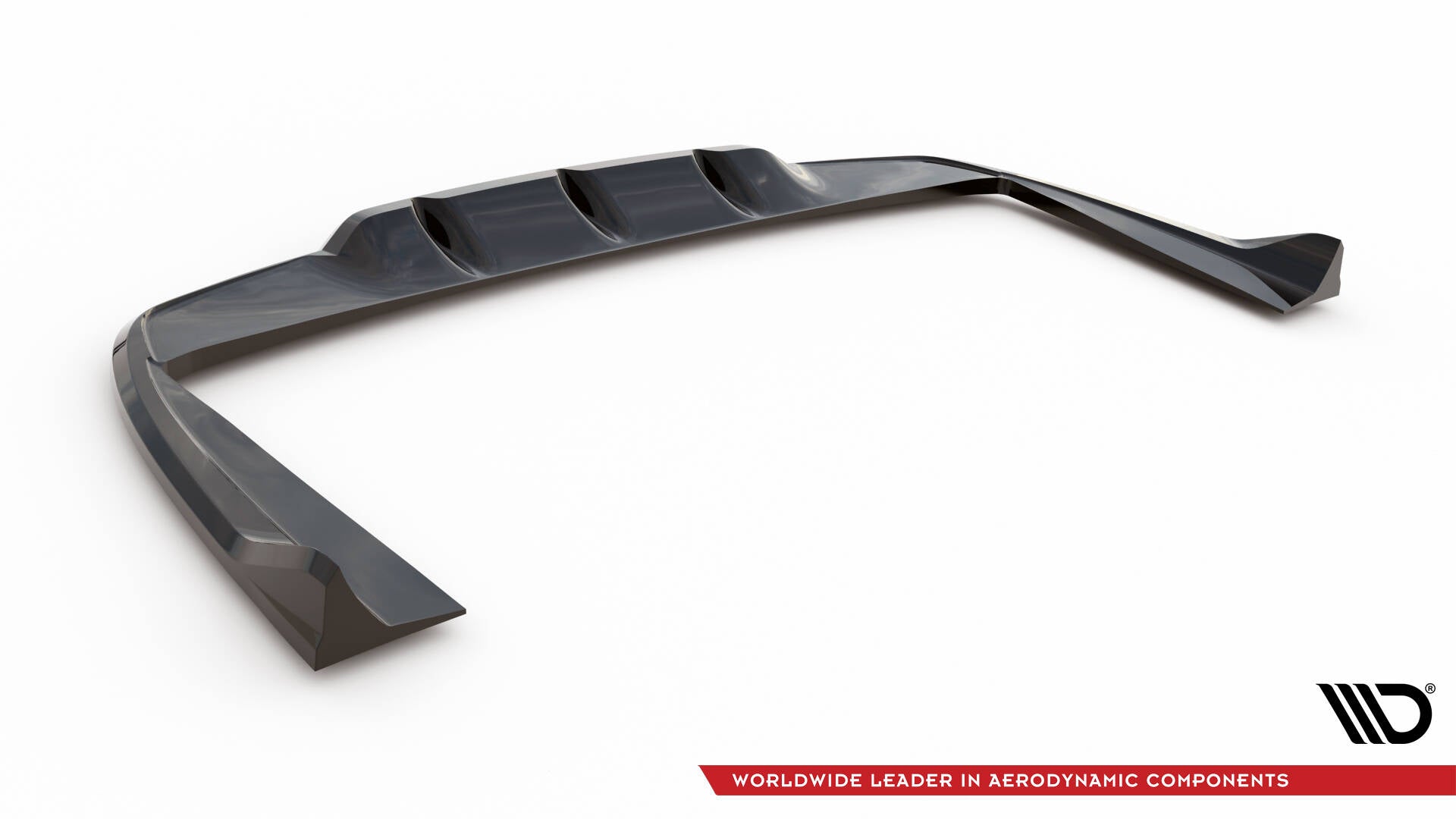 Mittlerer Cup Diffusor DTM Look Heck Ansatz für Mercedes-AMG C63 Limousine / Kombi W205 / S205 schwarz Hochglanz