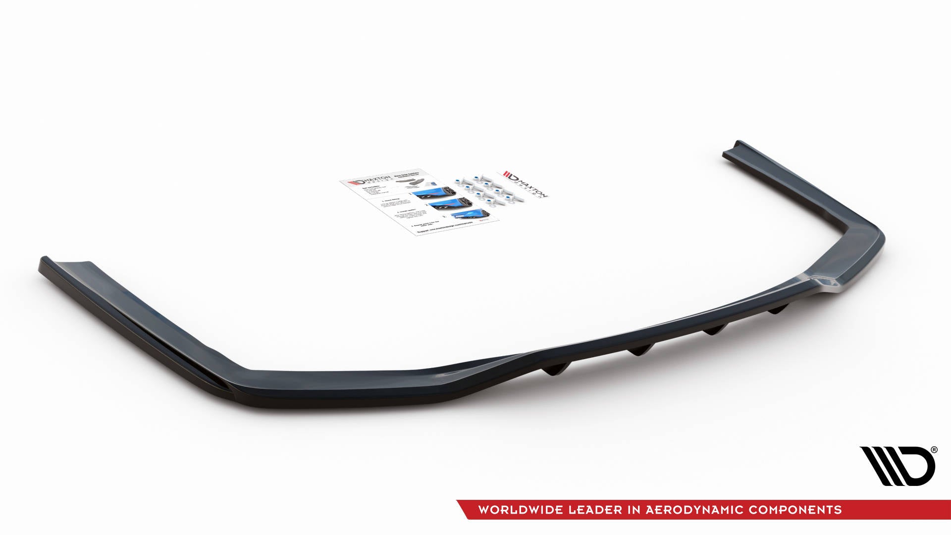 Mittlerer Cup Diffusor DTM Look Heck Ansatz für V.1 BMW 7 M-Paket G11 / G12 Facelift schwarz Hochglanz