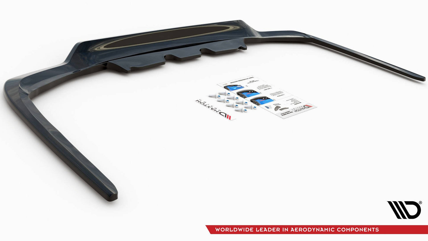 Mittlerer Cup Diffusor DTM Look Heck Ansatz für Lexus LS Mk4 Facelift schwarz Hochglanz