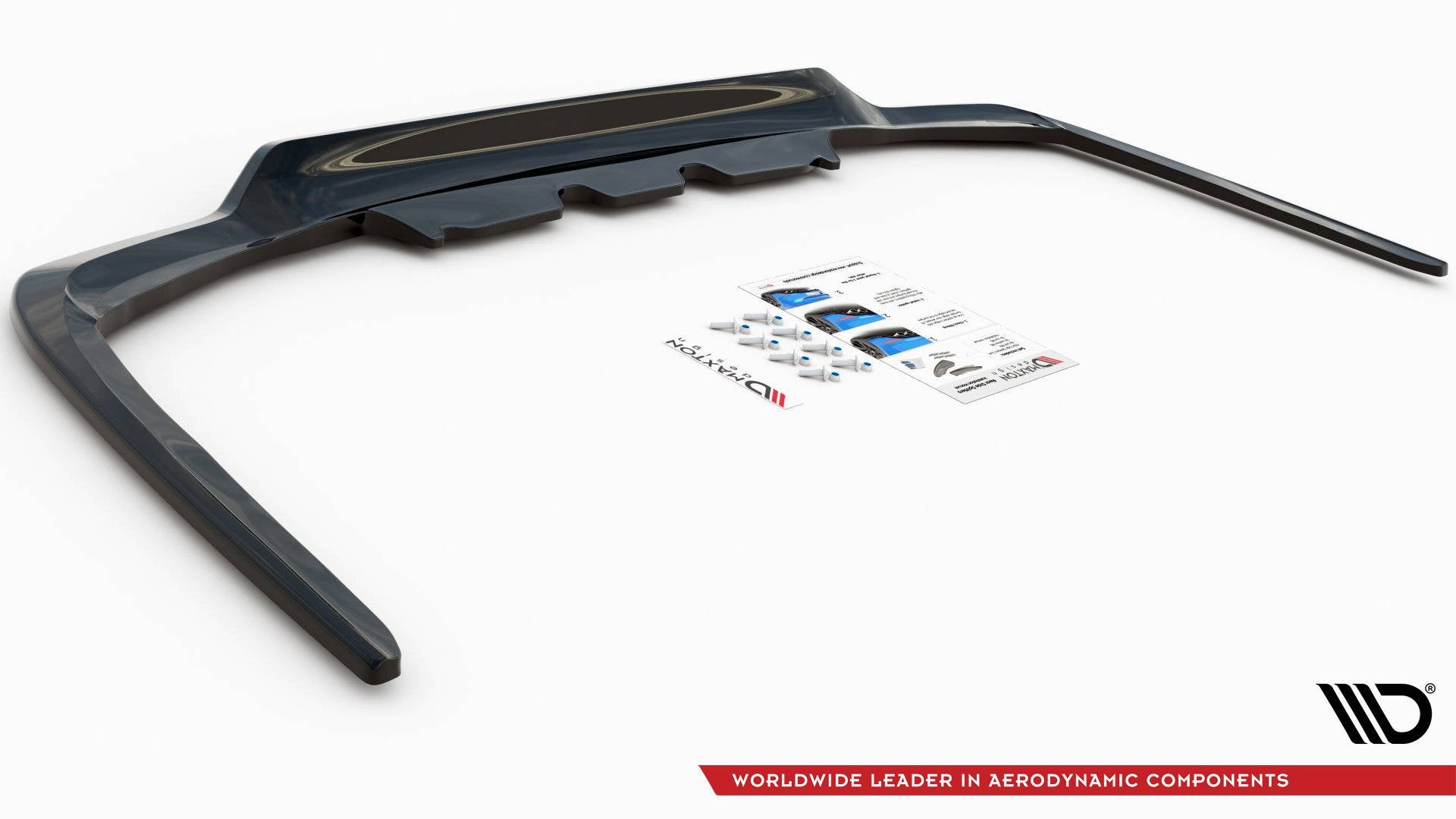 Mittlerer Cup Diffusor DTM Look Heck Ansatz für Lexus LS Mk4 Facelift schwarz Hochglanz