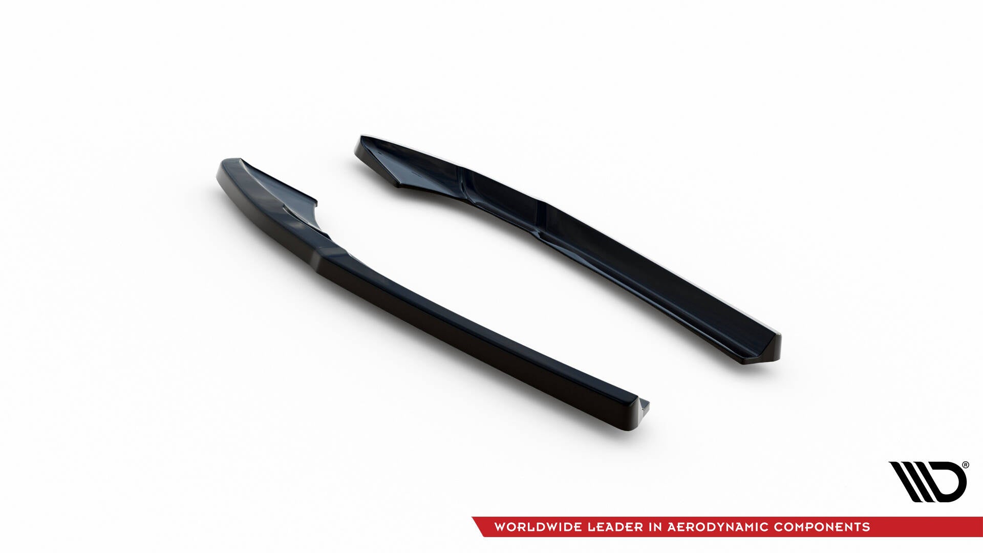 Heck Ansatz Flaps Diffusor für Audi S4 B9 Facelift schwarz Hochglanz