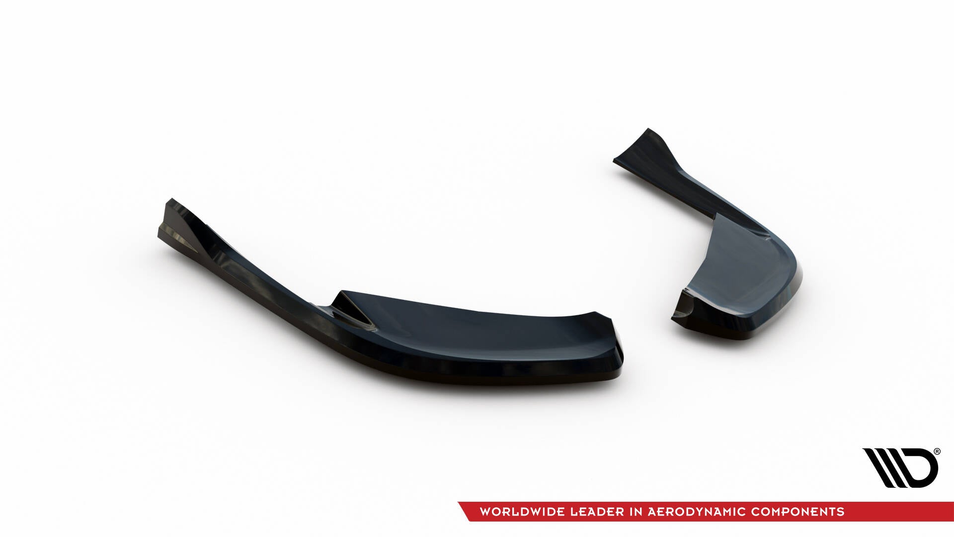 Heck Ansatz Flaps Diffusor für Alfa Romeo Giulia Quadrifoglio schwarz Hochglanz