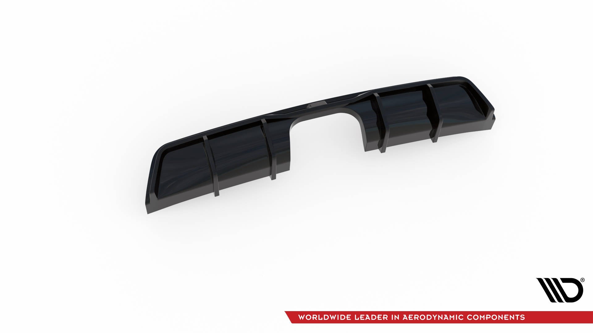 Diffusor Heck Ansatz für Mini Cooper John Cooper Works R56 schwarz Hochglanz