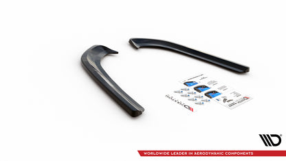 Heck Ansatz Flaps Diffusor für Ford Mondeo Mk5 schwarz Hochglanz