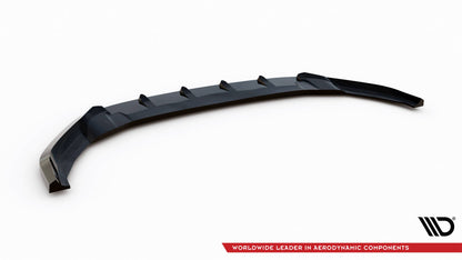 Front Ansatz V.5 für VW Golf R / R-Line Mk7 schwarz Hochglanz
