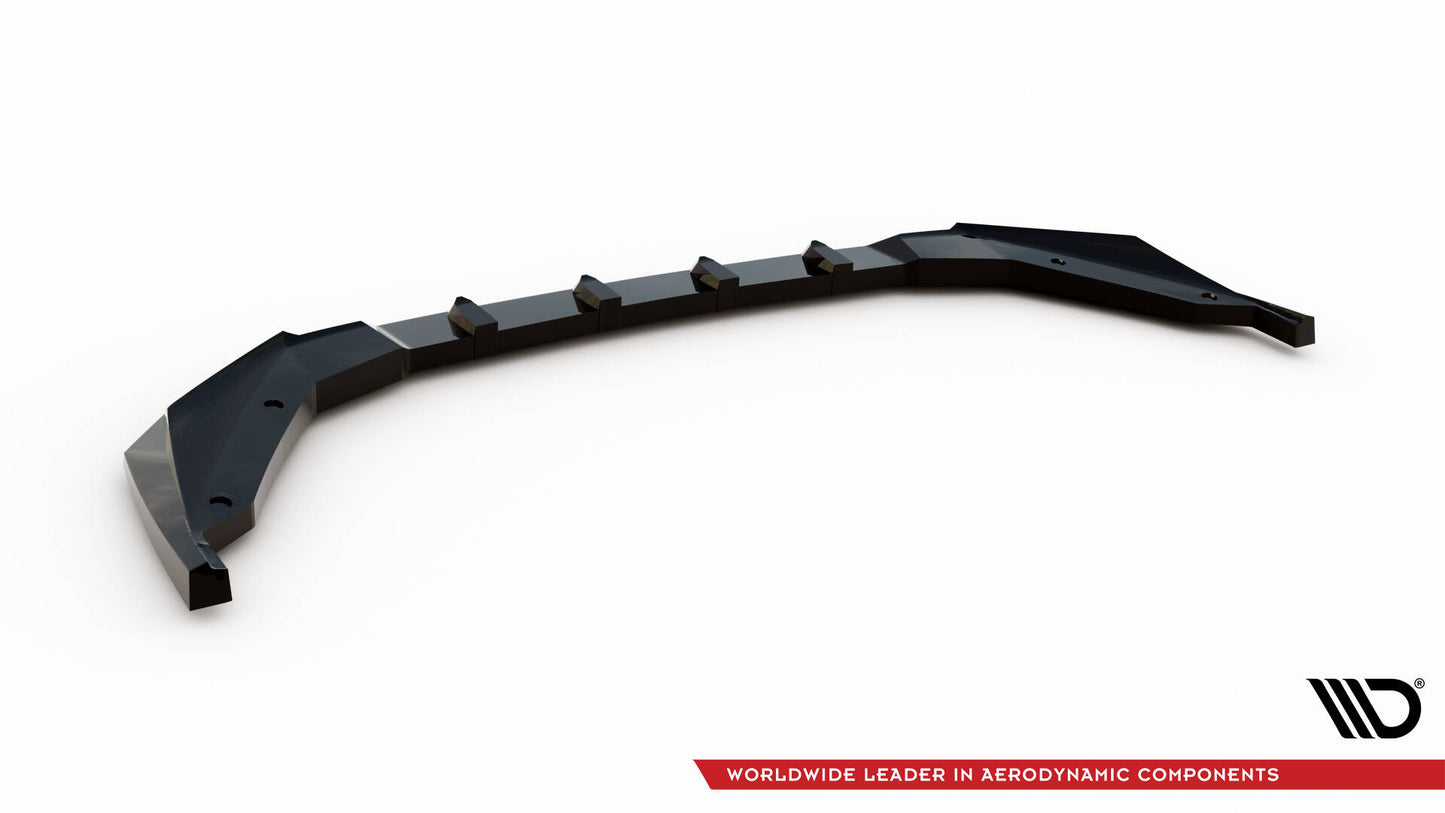 Front Ansatz für Peugeot 408 Mk1 schwarz Hochglanz