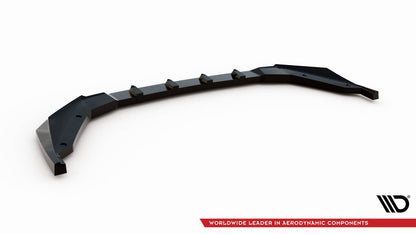 Front Ansatz für Peugeot 408 Mk1 schwarz Hochglanz