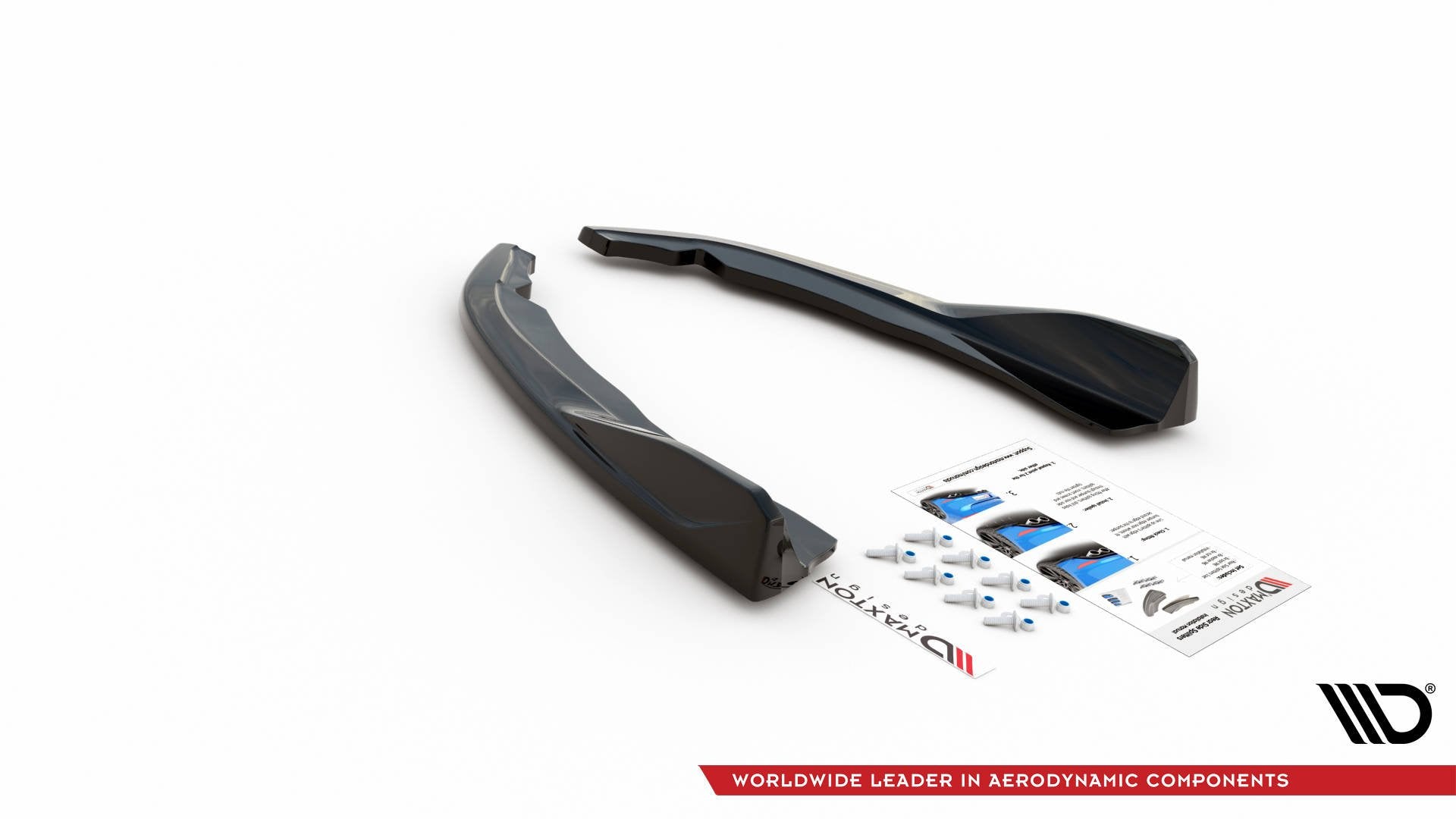 Heck Ansatz Flaps Diffusor V.2 für BMW 4er M-Paket G22 / G23 / G22 Facelift / G23 Facelift schwarz Hochglanz