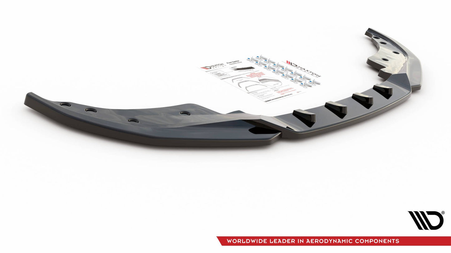 Front Ansatz V.4 für BMW 4er M-Paket / M440i G22 / G23 / G22 Facelift / G23 Facelift schwarz Hochglanz