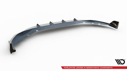 Prepreg Carbon Fiber Front Ansatz für + ABS Diffusor BMW 7 M-Paket G11 Facelift schwarz Hochglanz