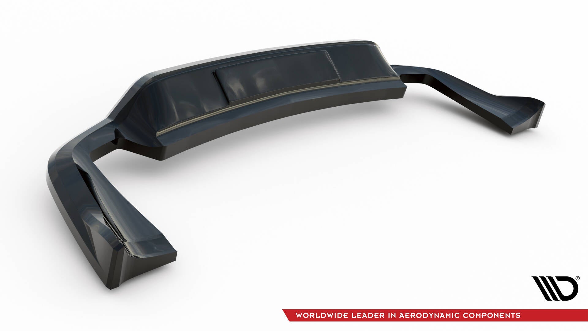 Mittlerer Cup Diffusor DTM Look Heck Ansatz für Porsche Cayenne Mk2 Facelift schwarz Hochglanz