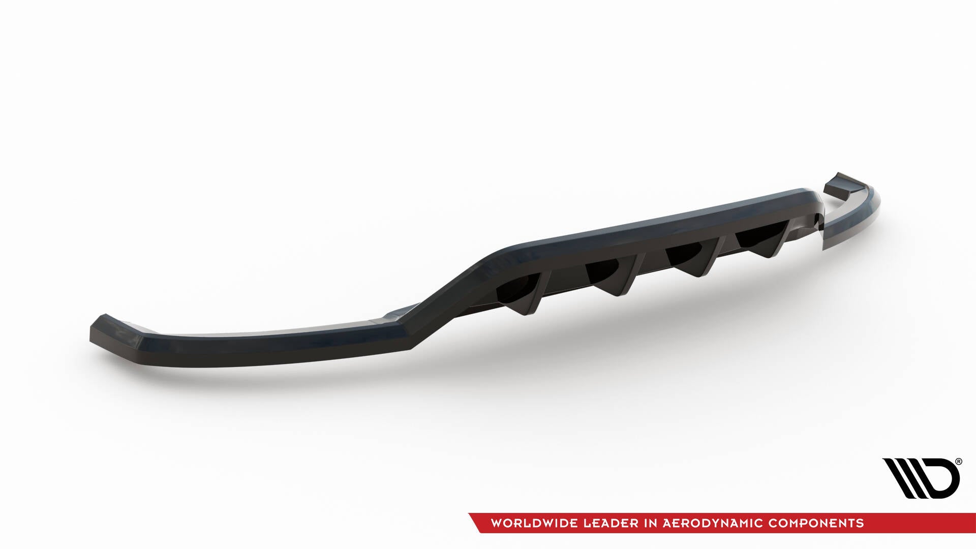 Mittlerer Cup Diffusor DTM Look Heck Ansatz für Jaguar E-Pace R-Dynamic Mk1 schwarz Hochglanz