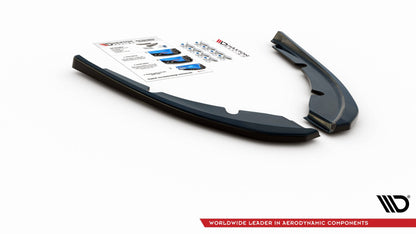 Heck Ansatz Flaps Diffusor V.2 für Peugeot 308 SW Mk2  schwarz Hochglanz