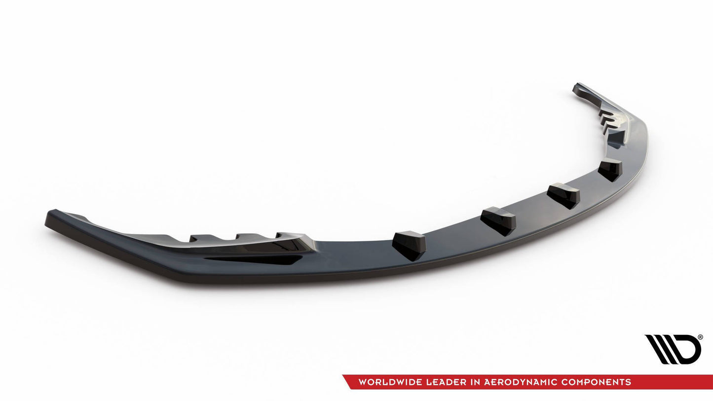 Front Ansatz V.1 für BMW M3 Limousine / Touring G80 / G81 schwarz Hochglanz