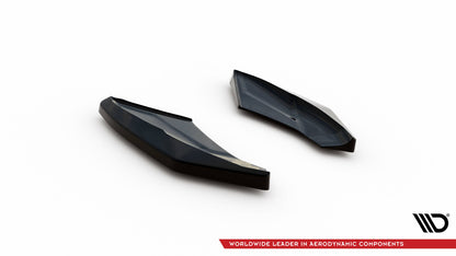 Heck Ansatz Flaps Diffusor für Audi TT S 8S Facelift schwarz Hochglanz