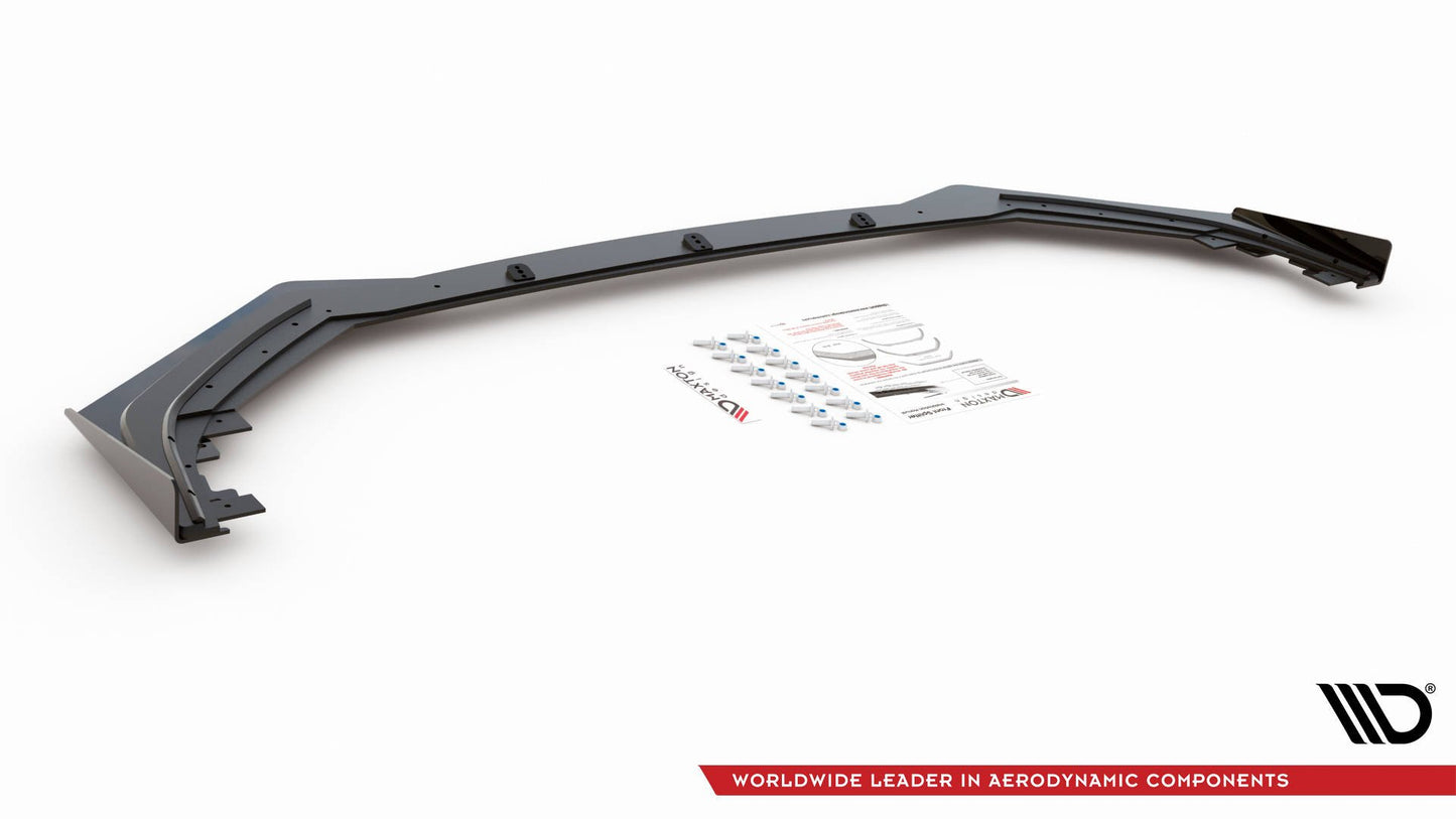 Street Pro Front Ansatz für +Flaps für Toyota GR Yaris Mk4 schwarz Hochglanz