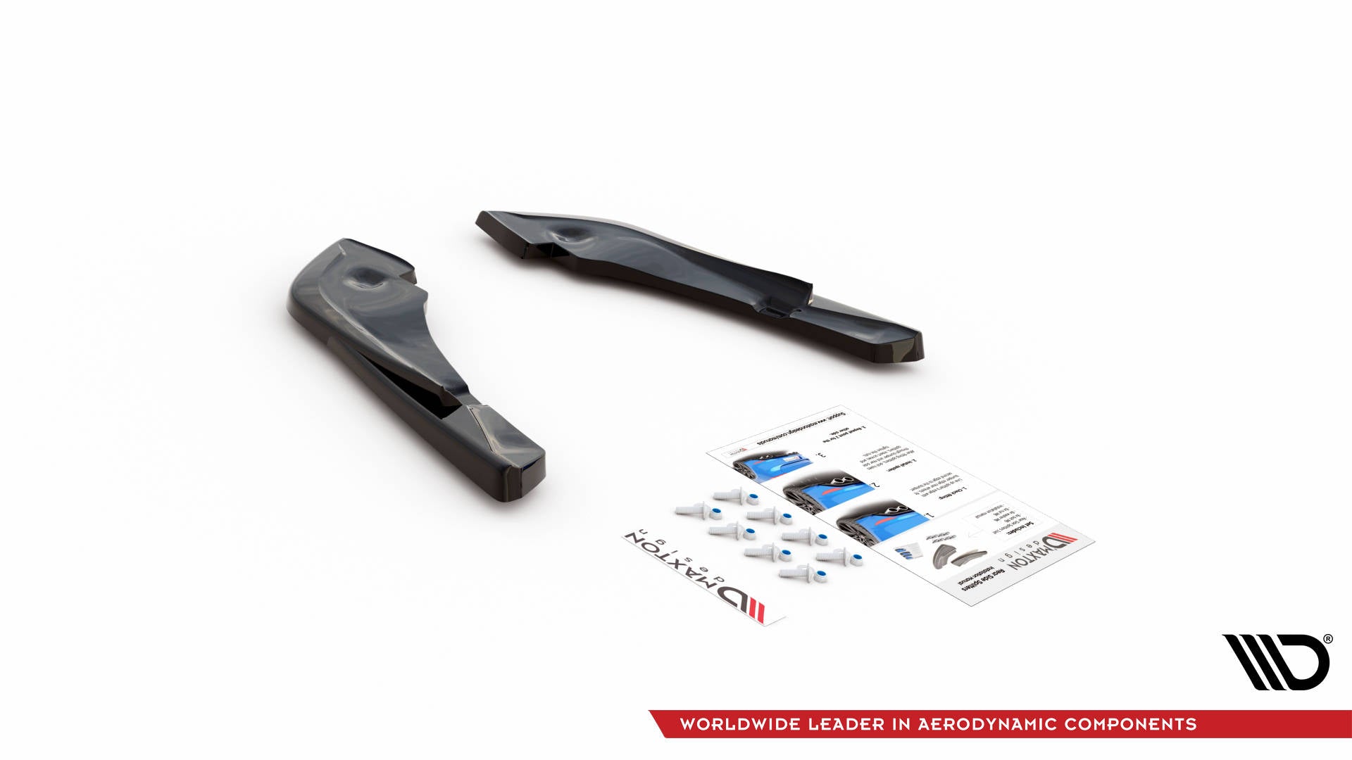 Heck Ansatz Flaps Diffusor V.3 für Toyota Supra Mk5 schwarz Hochglanz