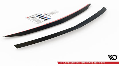 Spoiler CAP für Mercedes-Benz E63 AMG / AMG-Line / Standard Limousine W212 Facelift schwarz Hochglanz