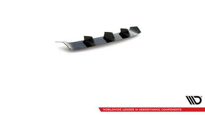Diffusor Heck Ansatz für Lexus GS F Mk4 Facelift schwarz Hochglanz