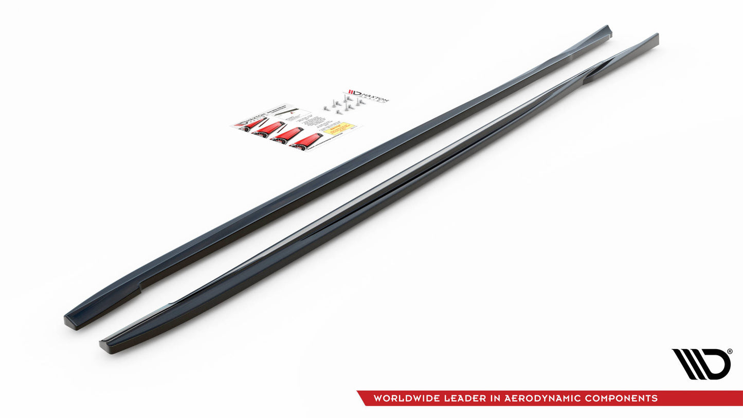 Seitenschweller Ansatz für Volvo V70 Mk3 Carbon Look
