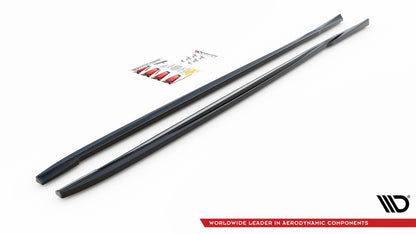 Seitenschweller Ansatz für Volvo V70 Mk3 Carbon Look