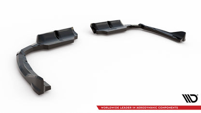 Mittlerer Cup Diffusor DTM Look Heck Ansatz für BMW XM G09 schwarz Hochglanz
