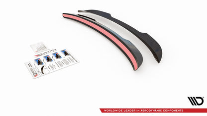 Spoiler CAP für Ford Mondeo Kombi Mk5 Facelift schwarz Hochglanz