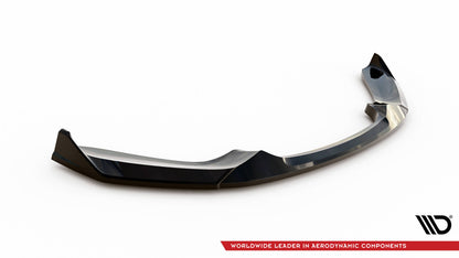 Front Ansatz V.4 für CSL Look BMW 1er M-Paket / M140i F20 Facelift schwarz Hochglanz