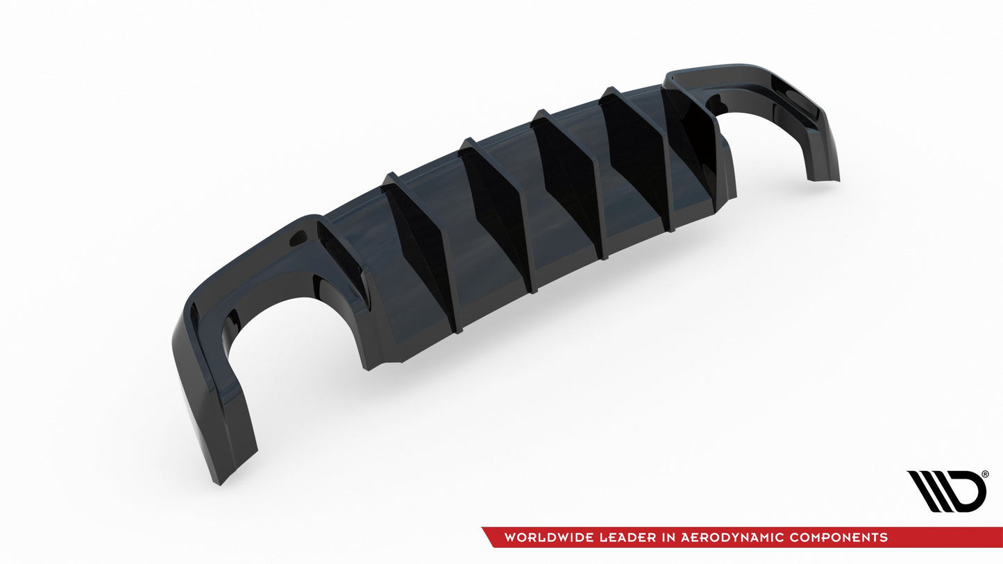 Diffusor Heck Ansatz für Audi RS3 8V Sportback schwarz Hochglanz