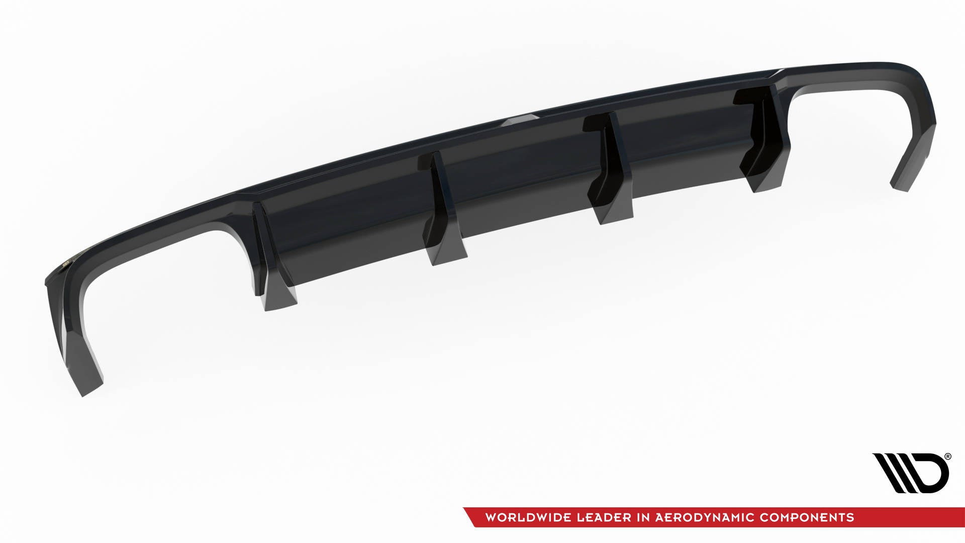 Diffusor Heck Ansatz für Audi S8 D5 schwarz Hochglanz